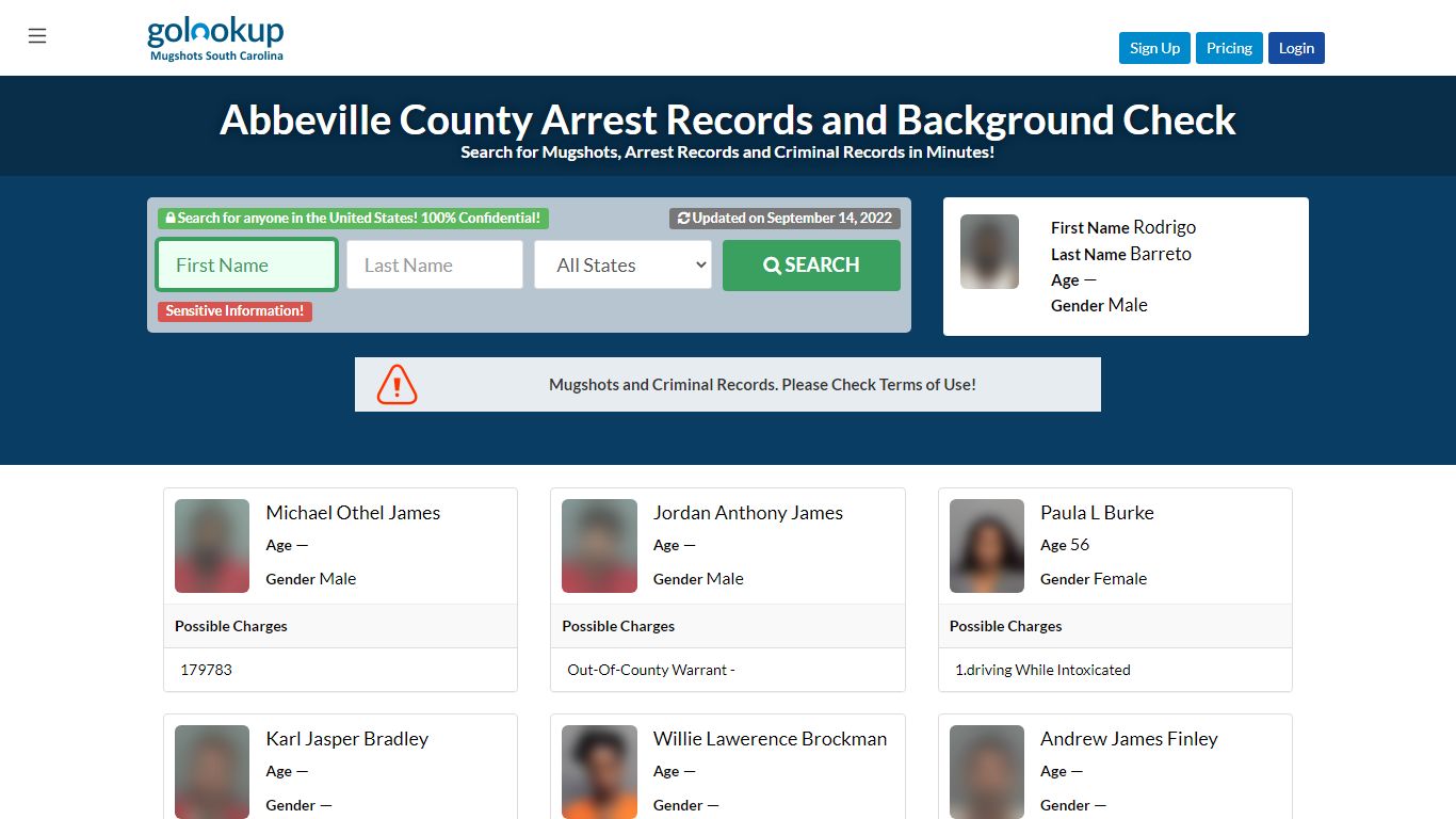 Abbeville County Mugshots, Abbeville County Arrest Records - GoLookUp